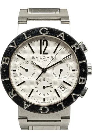 Bvlgari Heren, Pre-owned, Grijs, Maat: ONE Size Tweed