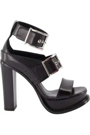 Alexander McQueen Dames, Schoenen, Zwart, Maat: 38 1/2 EU Leer