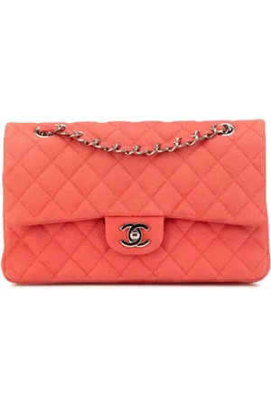 CHANEL Dames, Pre-owned, Roze, Maat: ONE Size Leer
