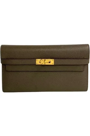 Hermès Dames, Pre-owned, Grijs, Maat: ONE Size Leer