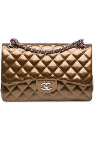 CHANEL Dames, Pre-owned, Bruin, Maat: ONE Size Leer