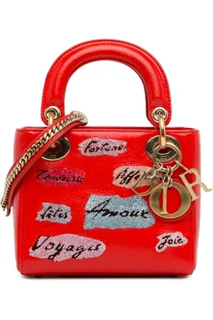 Dior Dames, Pre-owned, Rood, Maat: ONE Size Leer