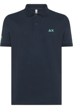 sun68 Heren, Tops, Blauw, Maat: S Katoen