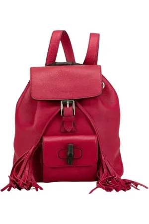 Gucci Dames, Pre-owned, Rood, Maat: ONE Size Leer