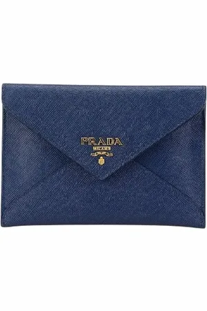 Prada Dames, Pre-owned, Blauw, Maat: ONE Size Leer