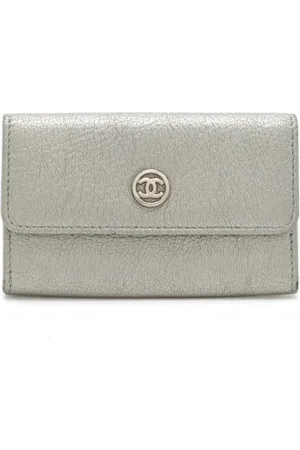 CHANEL Dames, Pre-owned, Grijs, Maat: ONE Size Leer