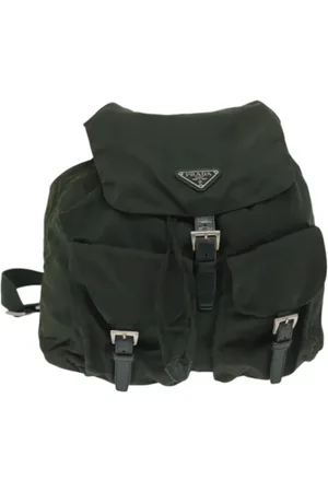 Prada Dames, Pre-owned, Groen, Maat: ONE Size Nylon