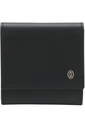 Cartier Heren, Pre-owned, Zwart, Maat: ONE Size Leer