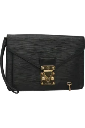 LOUIS VUITTON Dames, Pre-owned, Zwart, Maat: ONE Size Leer