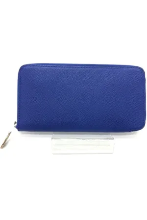 Hermès Dames, Pre-owned, Blauw, Maat: ONE Size Leer
