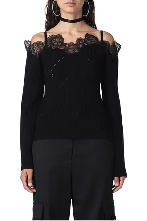 BLUMARINE Dames, Truien, Zwart, Maat: S