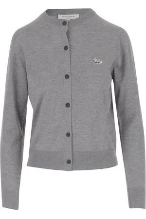 Maison Kitsuné Dames, Truien, Grijs, Maat: S Wol