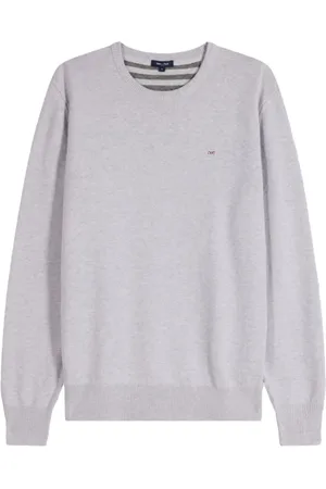 Eden Park Heren, Truien, Grijs, Maat: 2XL Katoen