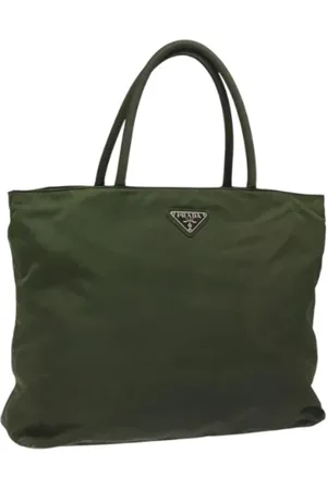 Prada Dames, Pre-owned, Groen, Maat: ONE Size Nylon