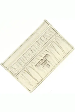 Prada Dames, Pre-owned, Geel, Maat: ONE Size Leer