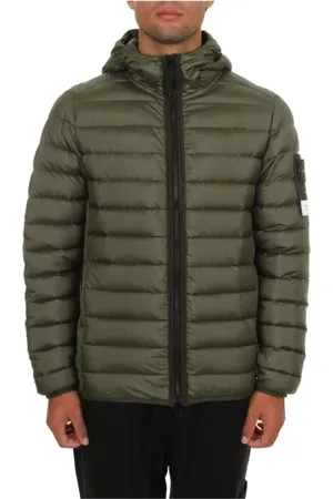Stone Island Heren, Jassen, Groen, Maat: 2XL Nylon