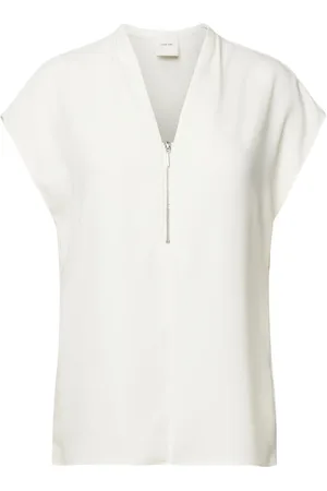 Calvin Klein Dames, Blouses & Shirts, Wit, Maat: XS Poliester