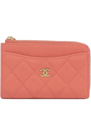 CHANEL Dames, Pre-owned, Roze, Maat: ONE Size Leer