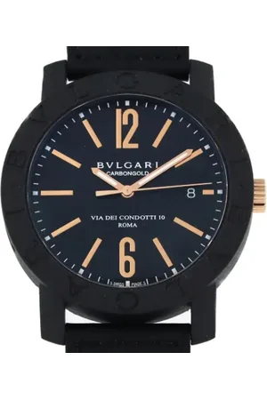 Bvlgari Heren, Pre-owned, Zwart, Maat: ONE Size Zijde