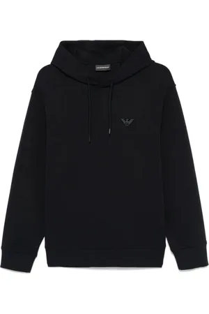 Emporio Armani Heren, Sweatshirts & Hoodies, Zwart, Maat: 2XL Katoen