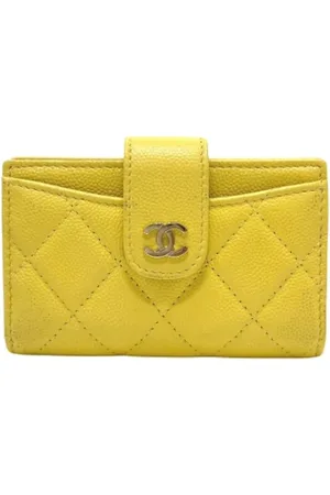 CHANEL Dames, Pre-owned, Geel, Maat: ONE Size Leer