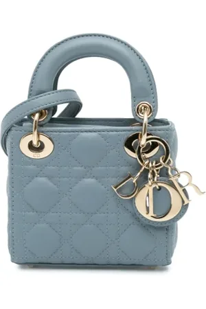 Dior Dames, Pre-owned, Blauw, Maat: ONE Size Leer
