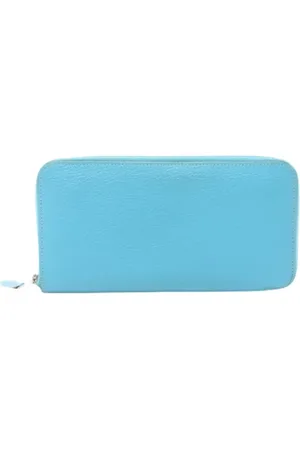Hermès Dames, Pre-owned, Blauw, Maat: ONE Size Leer