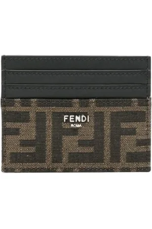Fendi Heren, Accessoires, Bruin, Maat: ONE Size Leer