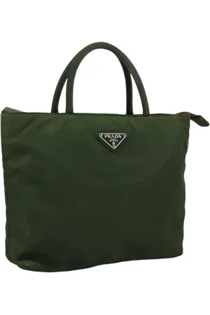 Prada Dames, Pre-owned, Groen, Maat: ONE Size Nylon