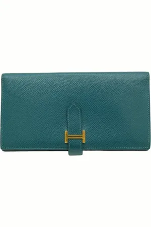Hermès Dames, Pre-owned, Blauw, Maat: ONE Size Leer