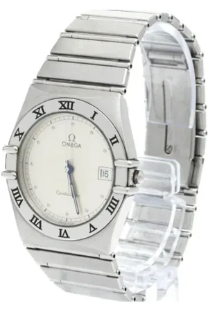 Omega Heren, Pre-owned, Grijs, Maat: ONE Size Zijde