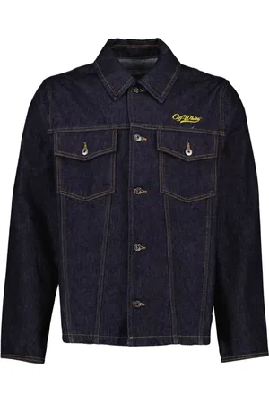 OFF-WHITE Heren, Jassen, Blauw, Maat: S Denim