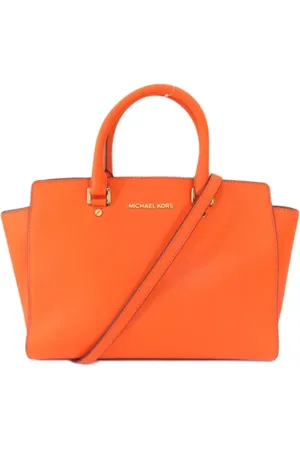 Michael Kors Dames, Pre-owned, Oranje, Maat: ONE Size Leer