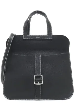 Hermès Dames, Pre-owned, Zwart, Maat: ONE Size Leer