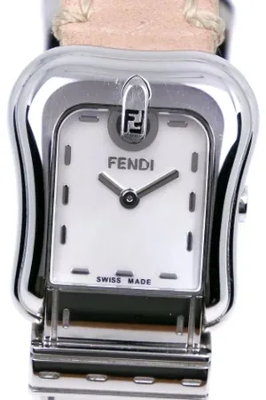 Fendi Dames, Pre-owned, Roze, Maat: ONE Size Leer