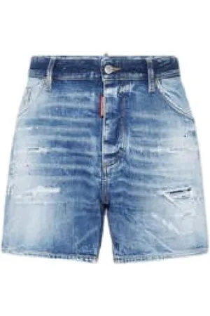 Dsquared2 Heren, Korte broeken, Blauw, Maat: S Denim