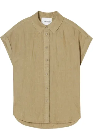 Closed Dames, Blouses & Shirts, Groen, Maat: XS