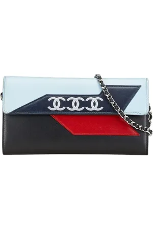CHANEL Dames, Pre-owned, Zwart, Maat: ONE Size Leer