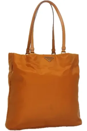 Prada Dames, Pre-owned, Oranje, Maat: ONE Size Nylon