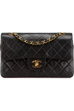 CHANEL Dames, Pre-owned, Zwart, Maat: ONE Size Leer