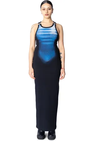 Jean Paul Gaultier Dames, Jurken, Blauw, Maat: L