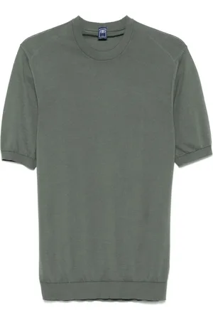 FEDELI Heren, Truien, Groen, Maat: 2XL Katoen