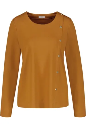 Gerry Weber Dames, Tops, Geel, Maat: 3XL