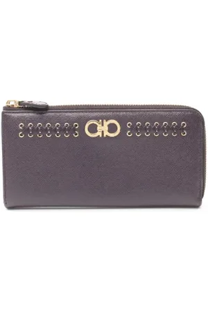 Salvatore Ferragamo Dames, Pre-owned, Paars, Maat: ONE Size Leer