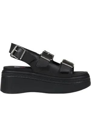 Tommy Hilfiger Dames, Schoenen, Zwart, Maat: 37 EU Leer