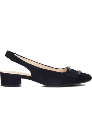 Gabor Dames, Schoenen, Blauw, Maat: 38 1/2 EU Linnen