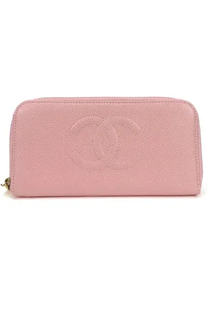 CHANEL Dames, Pre-owned, Roze, Maat: ONE Size Leer