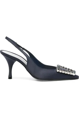 ROBERTO FESTA Dames, Schoenen, Blauw, Maat: 40 EU Satijn