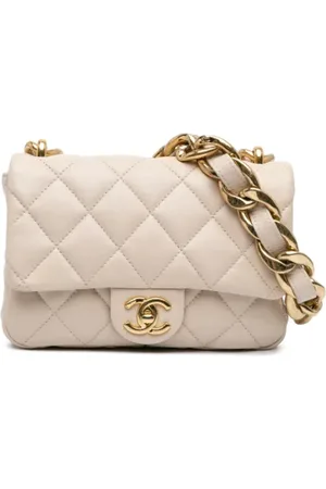 CHANEL Dames, Pre-owned, Bruin, Maat: ONE Size Leer