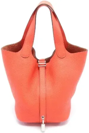 Hermès Dames, Pre-owned, Oranje, Maat: ONE Size Leer